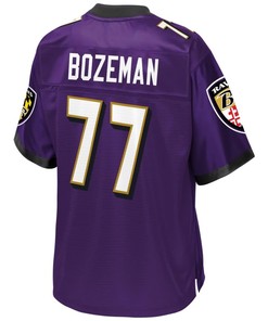 Bradley Bozeman Baltimore Ravens Nfl Pro Line Player Jersey - Purple - Robokeg