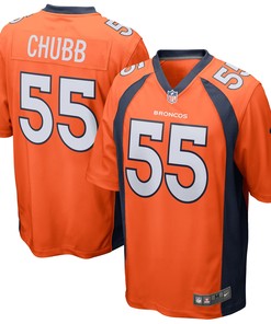 Bradley Chubb Denver Broncos Game Jersey - Orange Nfl - Robokeg