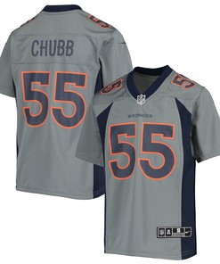 Bradley Chubb Denver Broncos Inverted Team Game Jersey - Gray Nfl - Robokeg