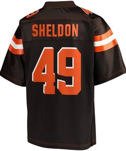 Brady Sheldon Cleveland Browns Nfl Pro Line Youth Player Jersey - Brown - Robokeg