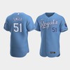 Brady Singer 51 Kansas City Royals Light Blue Alternate Jersey - Robokeg