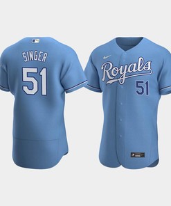 Brady Singer 51 Kansas City Royals Light Blue Alternate Jersey - Robokeg