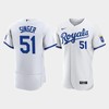 Brady Singer 51 Kansas City Royals Men's 2022-23 Home Jersey - White Jersey - Robokeg