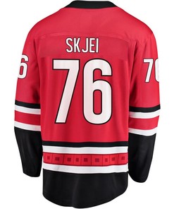 Brady Skjei 76 Carolina Hurricanes Stanley Cup 2023 Playoffs Patch Home Breakaway Men Jersey - Red - Robokeg