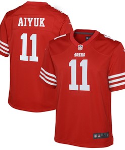 Brandon Aiyuk San Francisco 49ers Game Jersey - Scarlet Nfl - Robokeg