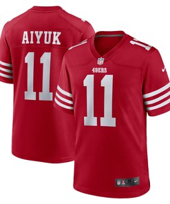 Brandon Aiyuk San Francisco 49ers Team Player Game Jersey Scarlet Nfl - Robokeg