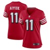 Brandon Aiyuk San Francisco 49ers Womens Alternate Game Jersey - Scarlet Nfl - Robokeg
