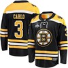 Brandon Carlo 3 Boston Bruins Stanley Cup 2023 Playoffs Patch Home Breakaway Men Jersey - Black - Robokeg