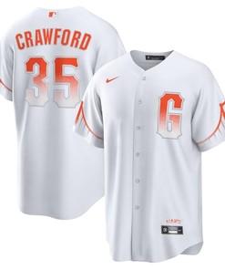 Brandon Crawford 35 San Francisco Giants City Connect Men Jersey - White - Robokeg