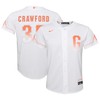 Brandon Crawford 35 San Francisco Giants Youth City Connect Jersey - White - Robokeg