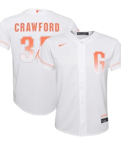 Brandon Crawford 35 San Francisco Giants Youth City Connect Jersey - White - Robokeg