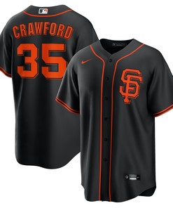 Brandon Crawford San Francisco Giants Alternate Replica Player Name Jersey - Black Mlb - Robokeg