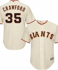 Brandon Crawford San Francisco Giants Cool Base Player Jersey - Tan - Robokeg