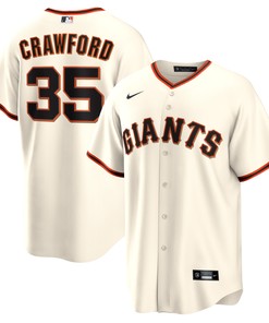 Brandon Crawford San Francisco Giants Home Replica Player Name Jersey Cream Mlb - Robokeg