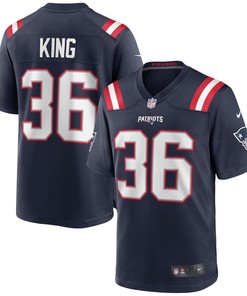 Brandon King New England Patriots Game Jersey - Navy Nfl - Robokeg
