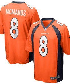 Brandon Mcmanus Denver Broncos Game Jersey - Orange Nfl - Robokeg