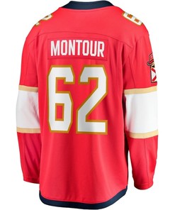 Brandon Montour 62 Florida Panthers 2023 Stanley Cup Final Home Breakaway Player Jersey - Red - Robokeg