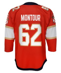 Brandon Montour 62 Florida Panthers Youth 2023 Stanley Cup Final Home Jersey - Red - Robokeg