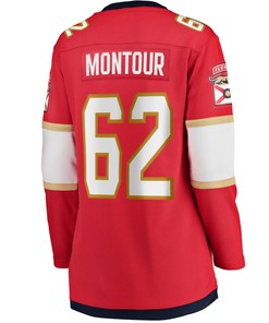 Brandon Montour Florida Panthers Women's Home Breakaway Player Jersey - Red Jersey - Robokeg