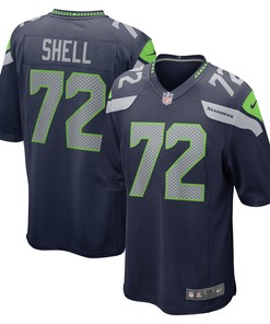 Brandon Shell Seattle Seahawks Game Jersey - College Navy Nfl - Robokeg