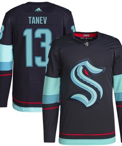 Brandon Tanev Seattle Kraken Adidas Home Authentic Primegreen Player Jersey - Navy Nhl - Robokeg