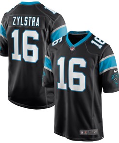 Brandon Zylstra Carolina Panthers Game Jersey - Black Nfl - Robokeg