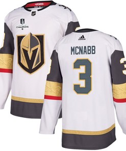 Brayden McNabb 3 Vegas Golden Knights Stanley Cup 2023 Champions Patch Away Breakaway Men Jersey - White - Robokeg