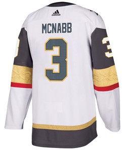 Brayden McNabb 3 Vegas Golden Knights Stanley Cup 2023 Champions Patch Away Breakaway Men Jersey - White - Robokeg