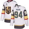 Brayden Pachal 94 Vegas Golden Knights Stanley Cup 2023 Champions Patch Away Breakaway Men Jersey - White - Robokeg