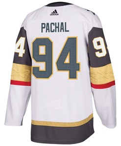 Brayden Pachal 94 Vegas Golden Knights Stanley Cup 2023 Champions Patch Away Breakaway Men Jersey - White - Robokeg