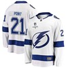 Brayden Point 21 Tampa Bay Lightning Stanley Cup 2023 Playoffs Patch Away Breakaway Men Jersey - White - Robokeg