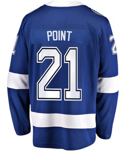 Brayden Point 21 Tampa Bay Lightning Stanley Cup 2023 Playoffs Patch Home Breakaway Men Jersey - Blue - Robokeg