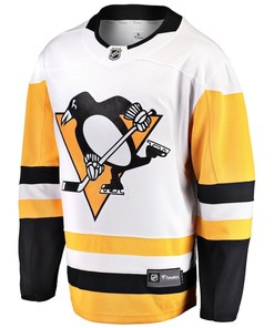 Brayden Yager #29 Pittsburgh Penguins 2023 NHL Draft Away Men Jersey - White/Yellow - Robokeg