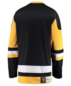 Brayden Yager #29 Pittsburgh Penguins 2023 NHL Draft Home Men Jersey - Black/Yellow - Robokeg