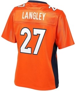 Brendan Langley Denver Broncos Nfl Pro Line Womens Team Color Player Jersey - Orange - Robokeg