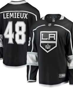 Brendan Lemieux Los Angeles Kings Fanatics Branded 2017/18 Home Breakaway Replica Jersey - Black Nhl - Robokeg
