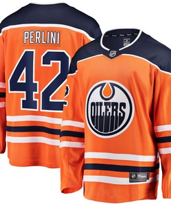 Brendan Perlini Edmonton Oilers Fanatics Branded Home Breakaway Player Jersey - Orange Nhl - Robokeg