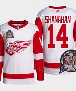 Brendan Shanahan 14 1997 Stanley Cup Detroit Red Wings Red Jersey 25th Anniversary - Robokeg