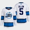 Brenden Dillon 5 Reverse Retro 2.0 2022 Winnipeg Jets White Jersey Primegreen - Robokeg