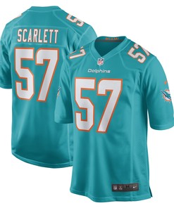 Brennan Scarlett Miami Dolphins Game Jersey - Aqua Nfl - Robokeg