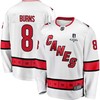 Brent Burns 8 Carolina Hurricanes Stanley Cup 2023 Playoffs Patch Away Breakaway Men Jersey - White - Robokeg