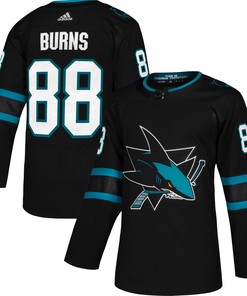 Brent Burns San Jose Sharks Adidas Alternate Authentic Player Jersey - Black Nhl - Robokeg