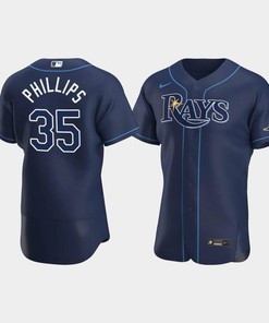 Brett Phillips 35 Tampa Bay Rays Navy Alternate Jersey - Robokeg