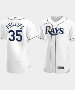 Brett Phillips 35 Tampa Bay Rays White Home Jersey - Robokeg
