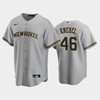 Brewers 46 Corey Knebel Road Gray Jersey - Robokeg