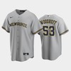 Brewers 53 Brandon Woodruff Road Gray Jersey - Robokeg
