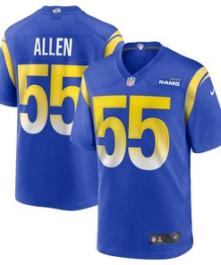 Brian Allen Los Angeles Rams Game Jersey - Royal Nfl - Robokeg
