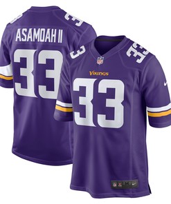 Brian Asamoah Minnesota Vikings Player Game Jersey - Purple Nfl - Robokeg