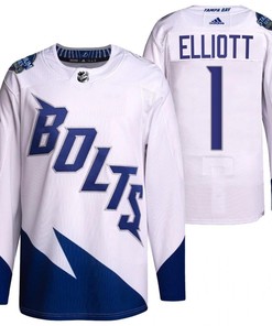 Brian Elliott 2022 Stadium Series Lightning 1 White Primegreen Jersey Jersey - Robokeg