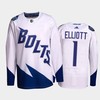 Brian Elliott Lightning 2022 Stadium Series White Primegreen Jersey, Men Jersey - Robokeg